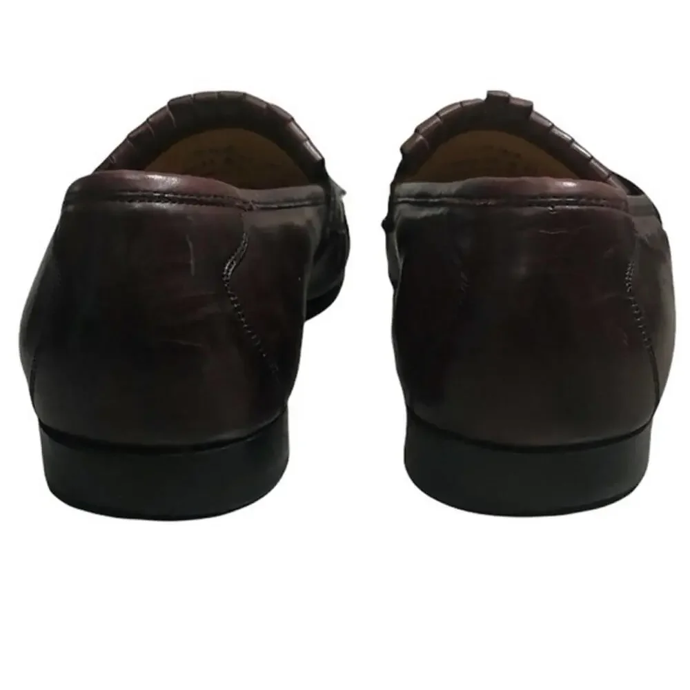 Johnston‎ & Murphy cordovan leather tasseled dress slip on shoe size 11W